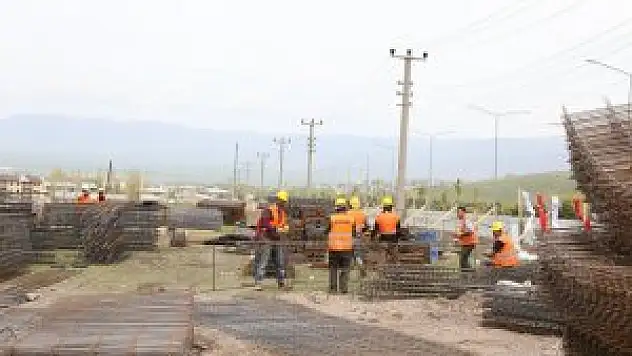 Erzurum'da TOKİ konutları temel atma töreni
