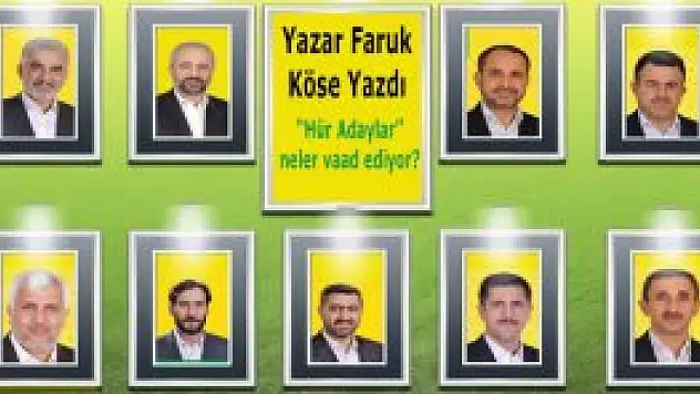 'Hür Adaylar' neler vaad ediyor?