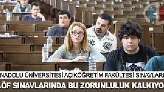 AÖF sınavlarında kimlik gösterme tarih oluyor!