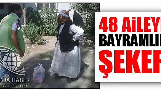 48 AİLEYE BAYRAMLIK ŞEKER