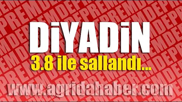 DİYADİNDE DEPREM