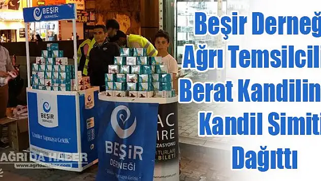 Beşir Derneği Berat Kandilinde Kandil Simiti Dağıttı