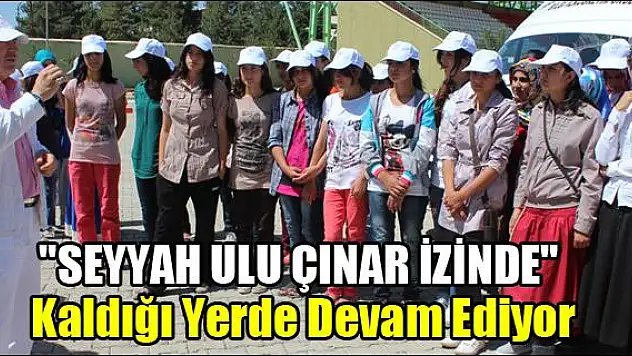 SEYYAH ULU ÇINAR İZİNDE KALDIĞI YERDEN DEVAM EDİYOR