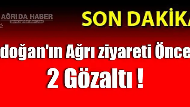 Ağrı'da PKK-KCK Operasyonu