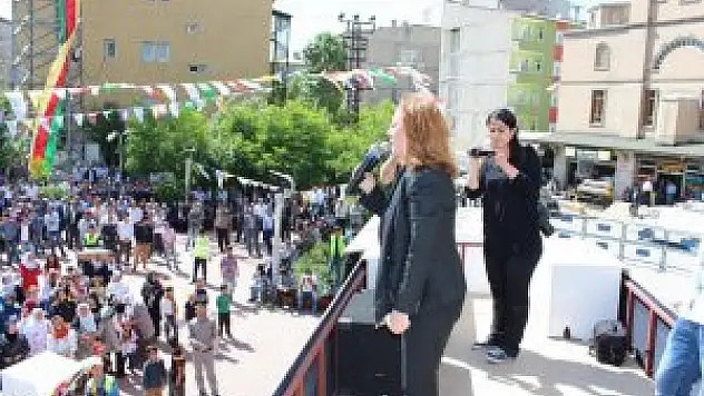 Halkların Demokratik Partisi (HDP) Güroymak ilçesinde miting düzenledi.
