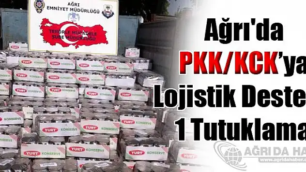 Ağrı'da PKK'ya Lojistik Desteğe 1 Tutuklama!