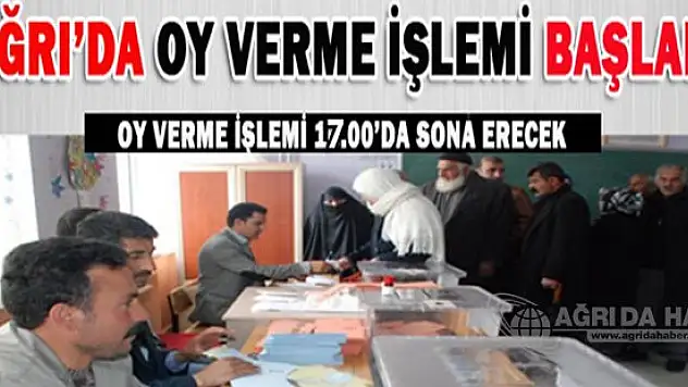 Ağrı Halkı Sandığa Gidiyor