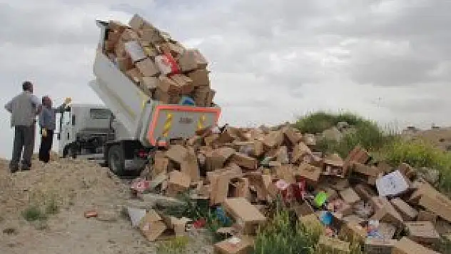 Van'da 1 ton gıda maddesi imha edildi