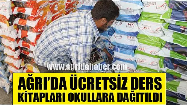 AĞRIDA ÜCRETSİZ DERS KİTAPLARI OKULLARA DAĞITILDI