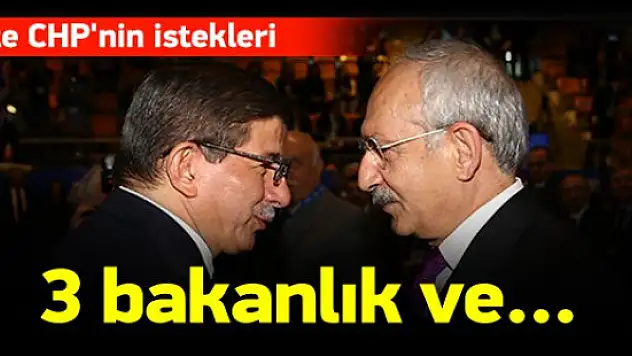 İşte CHP'nin Ak Parti'ye koalisyon şartı