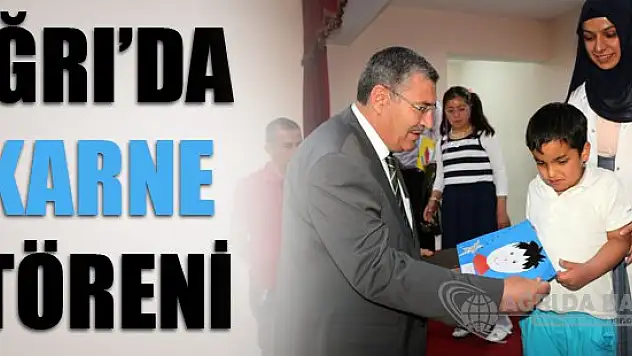 Ağrı'da Karne Töreni