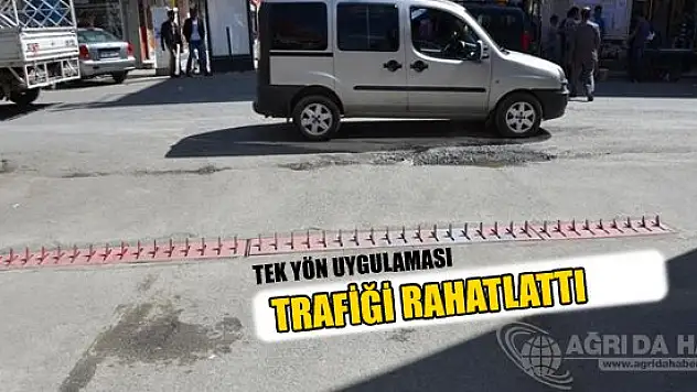 Ağrı'da tek yön uygulaması trafiği rahatlattı