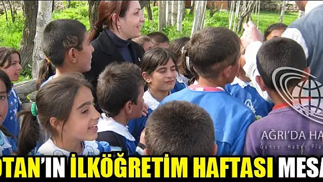 KOTAN IN İLKÖĞRETİM HAFTASI MESAJI