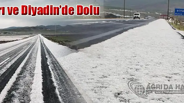 Ağrı ve Diyadin'de Dolu Yağışı