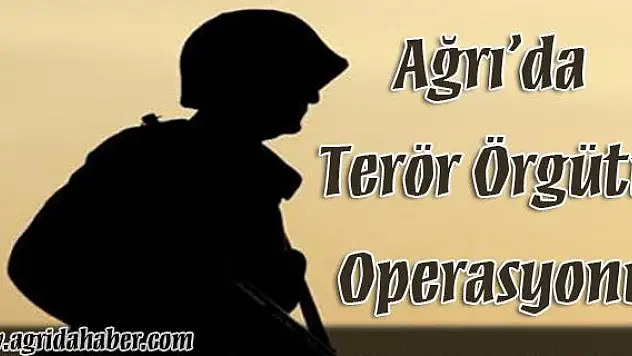 Ağrıda Terör Örgütü Operasyonu