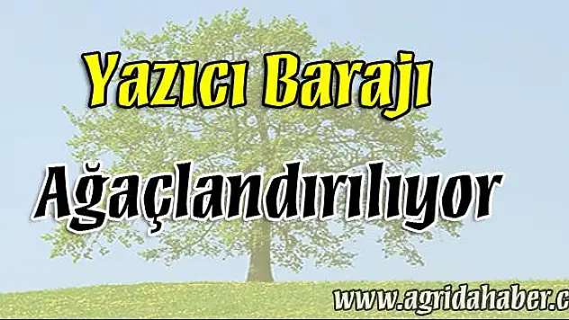 Yazıcı Barajı Ağaçlandırılıyor.