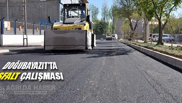 Doğubayazıt'ta asfalt çalışması
