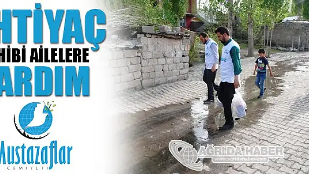 Ağrı'da ihtiyaç sahibi ailelere yardım