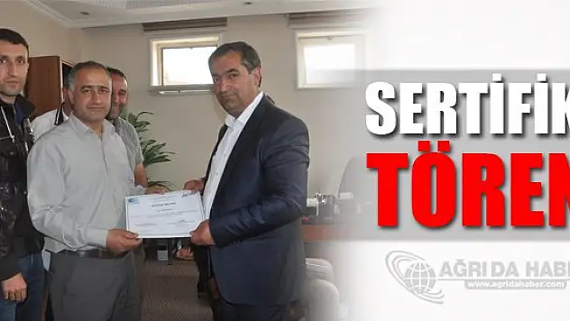 Patnos'ta 'Uygulamalı Girişimcilik Eğitimi' sertifika töreni
