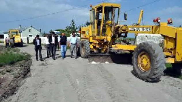 Arpaçay'da yol genişletme çalışmaları
