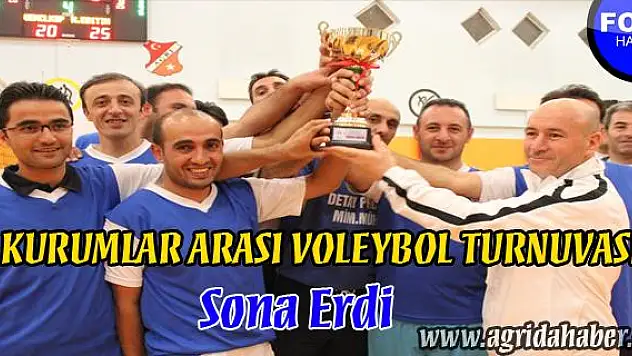 KURUMLAR ARASI VOLEYBOL TURNUVASI SONE ERDİ