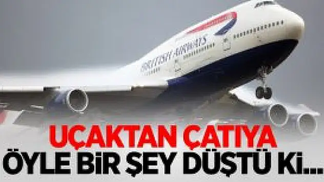 Uçaktan Çatıya Öyle Bir Şey Düştü Ki...