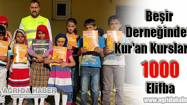 Beşir Derneğinden Kur'an Kurslarına Elifba