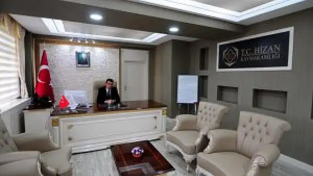 Hizan'da köy muhtarlıklarına yardım yapıldı