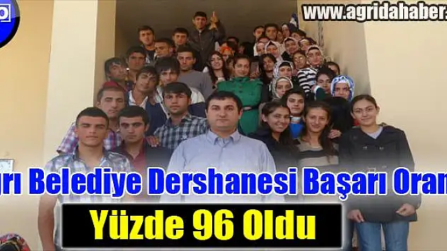 Ağrı Belediye Dersanesinin başarı oranı yüzde 96 oldu