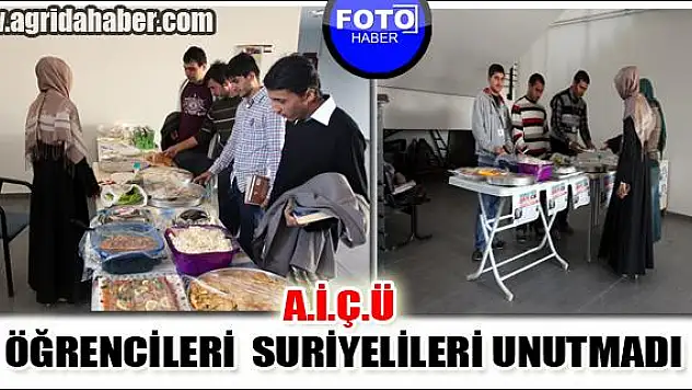 AĞRI İBRAHİM ÇEÇEN ÜNİVERSİTESİ ÖĞRENCİLERİNDEN SURİYELİLER