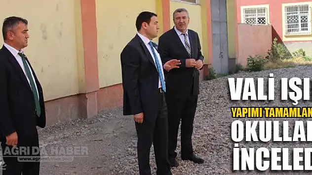 Vali Işın Yapımı Tamamlanan Okulları İnceledi