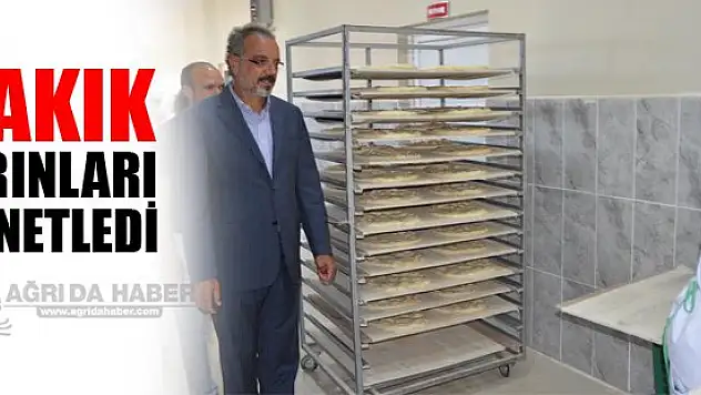 Eşbaşkan Sakık Ağrı Belediyesi Halk Ekmek Fırınını Denetledi