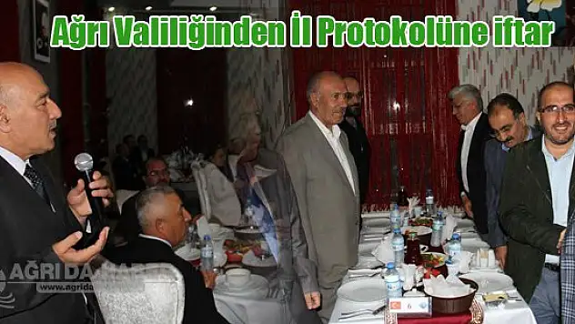 Ağrı Valiliğinden İl Protokolüne iftar