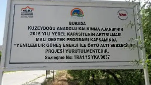 Oltu'da Güneş Enerjisiyle Örtü Altı Sebzecilik Projesi