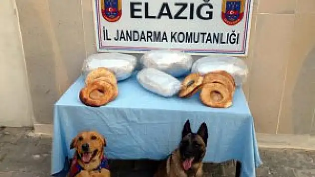 Simit ve sarımsak çuvalında esrar