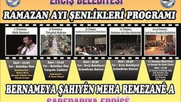 Erciş'te ramazan etkinlikleri