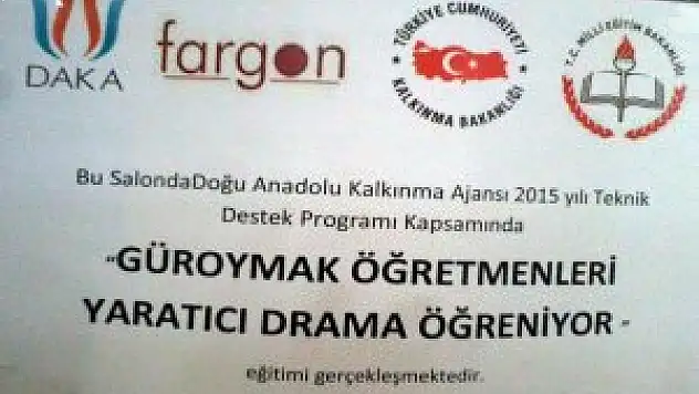 Güroymak'ta öğretmenler yaratıcı drama öğreniyor