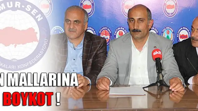 Ağrı Memur-Sen'den Çin Mallarına Boykot