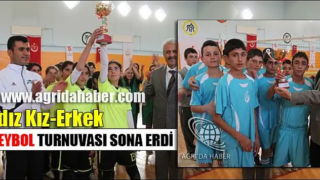 YILDIZ KIZ-ERKEK VOLEYBOL TURNUVASI SONA ERDİ