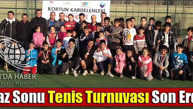 YAZ SONU TENİS TURNUVASI SON ERDİ
