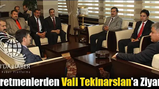 ÖĞRETMENLERDEN VALİ TEKİNARSLAN A ZİYARET