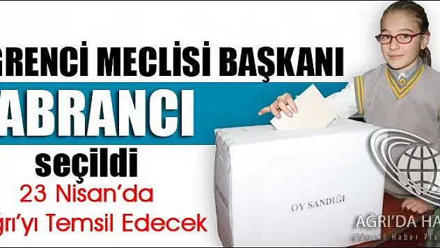 AĞRI ÖĞRENCİ MECLİSİ BAŞKANI  ABRANCI SEÇİLDİ