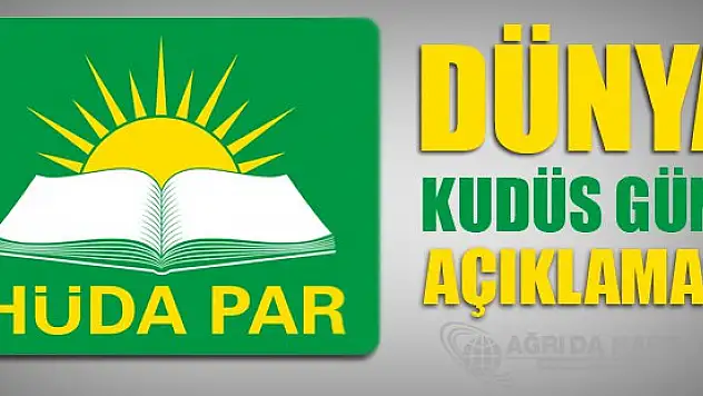 HÜDA PAR'dan Dünya Kudüs Günü açıklaması