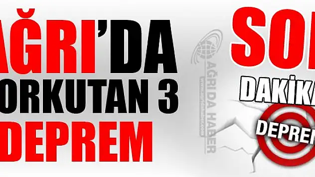 Ağrı'da Deprem...