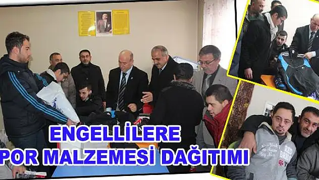 Engellilere Spor Malzemesi Dağıtımı Yapıldı