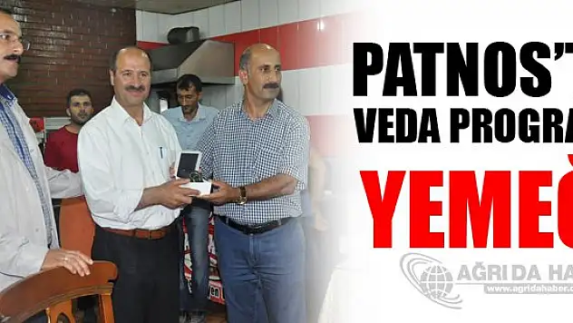 Patnosta Nuri Ceyhan'a Veda Programı