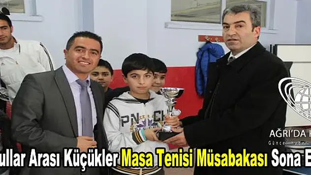 Okullar Arası Küçükler Masa Tenisi Müsabakası Sona Erdi