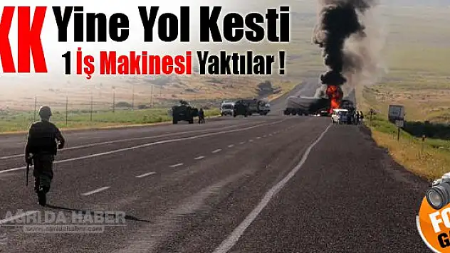Ağrı'da PKK Yine Araç Yaktı !