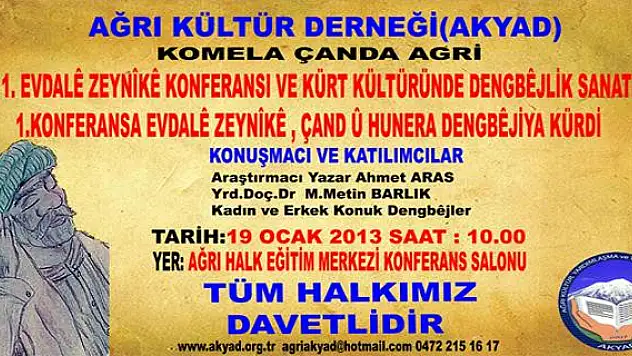AĞRI KÜLTÜR DERNEĞİ(AKYAD) BİR İLKE DAHA HAZIRLANIYOR