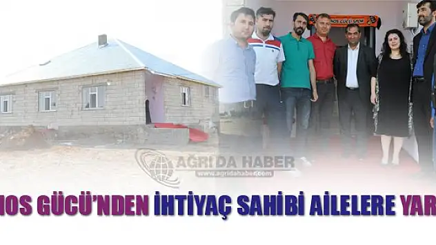 Patnos Gücü Belediye Spor'dan ihtiyaç sahibi aileye yardım